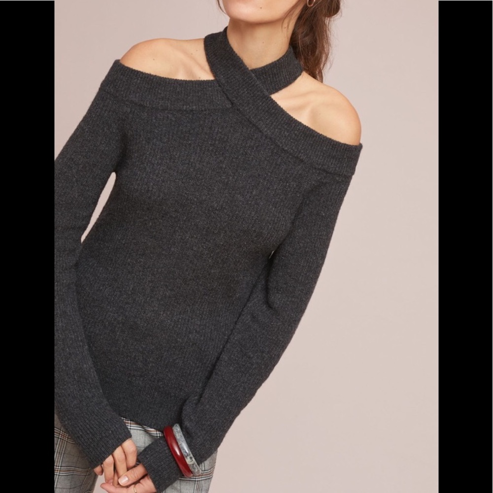 Anthropologie Moth Cross-Front Pullover